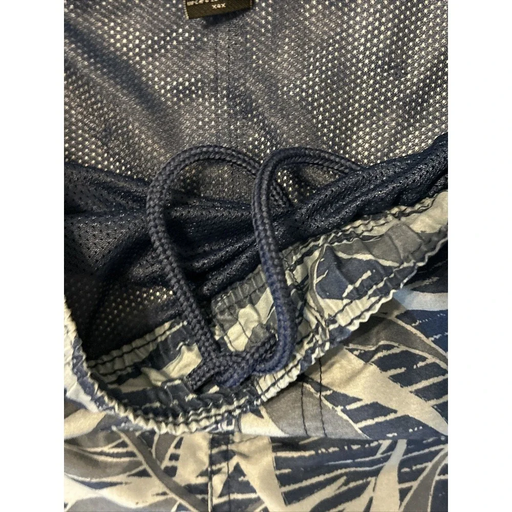 OP Ocean Pacific Mens Medium 32-34 Blue Gray Floral‎ Board Shorts Swim Trunks